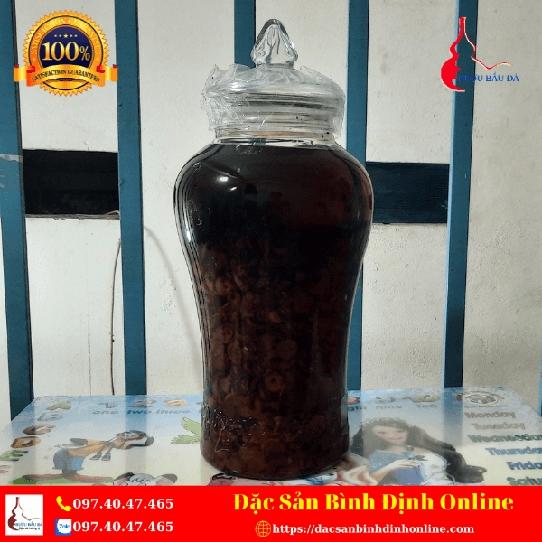 Bình Rượu Táo Mèo Ngâm Sẵn